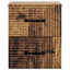 Væghængt Natbord med skuffe 2 pcs Gammelt træ 34,5 x 33 x 40 cm