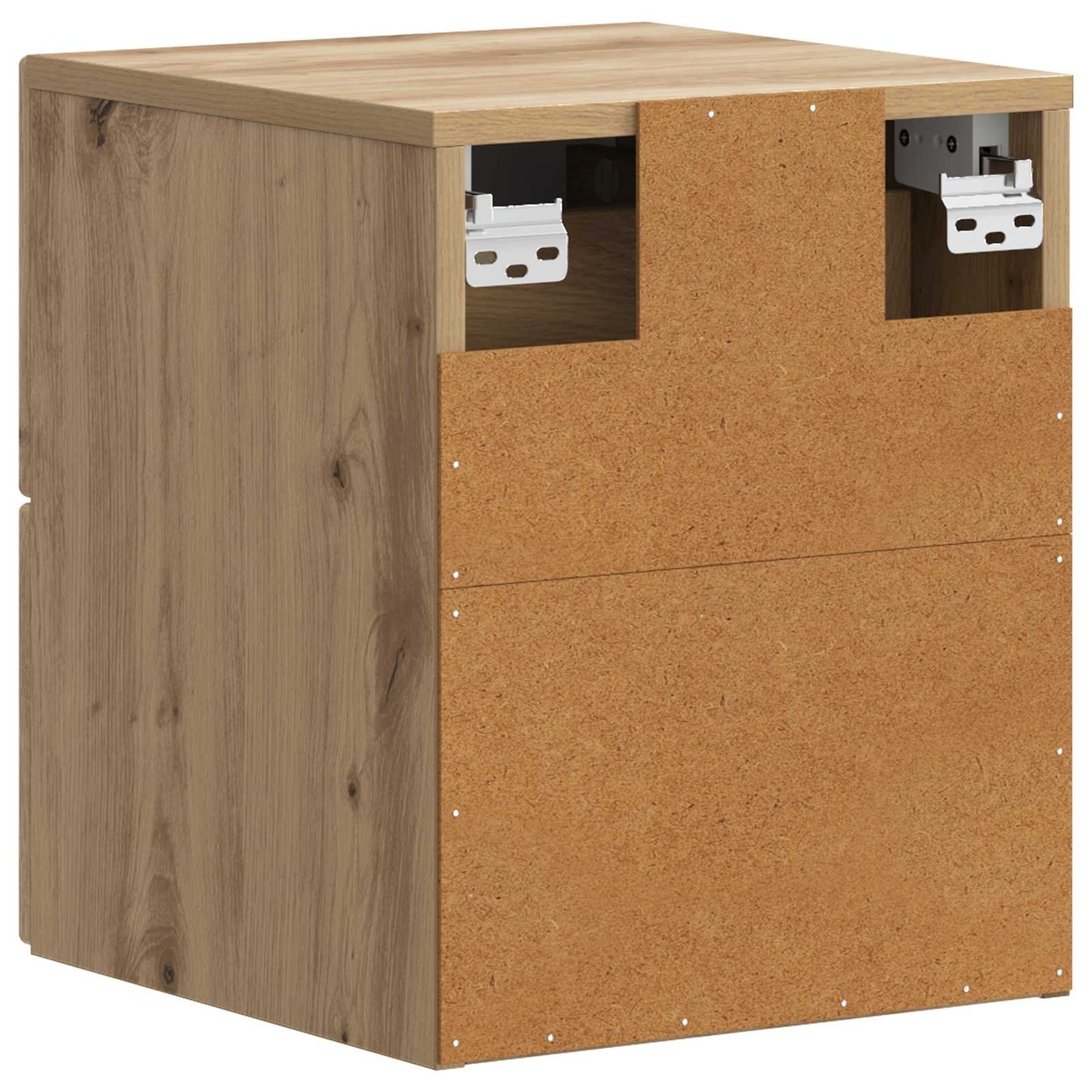 Væghængt Natbord med skuffe 2 pcs Artisan-eg 34,5 x 33 x 40 cm