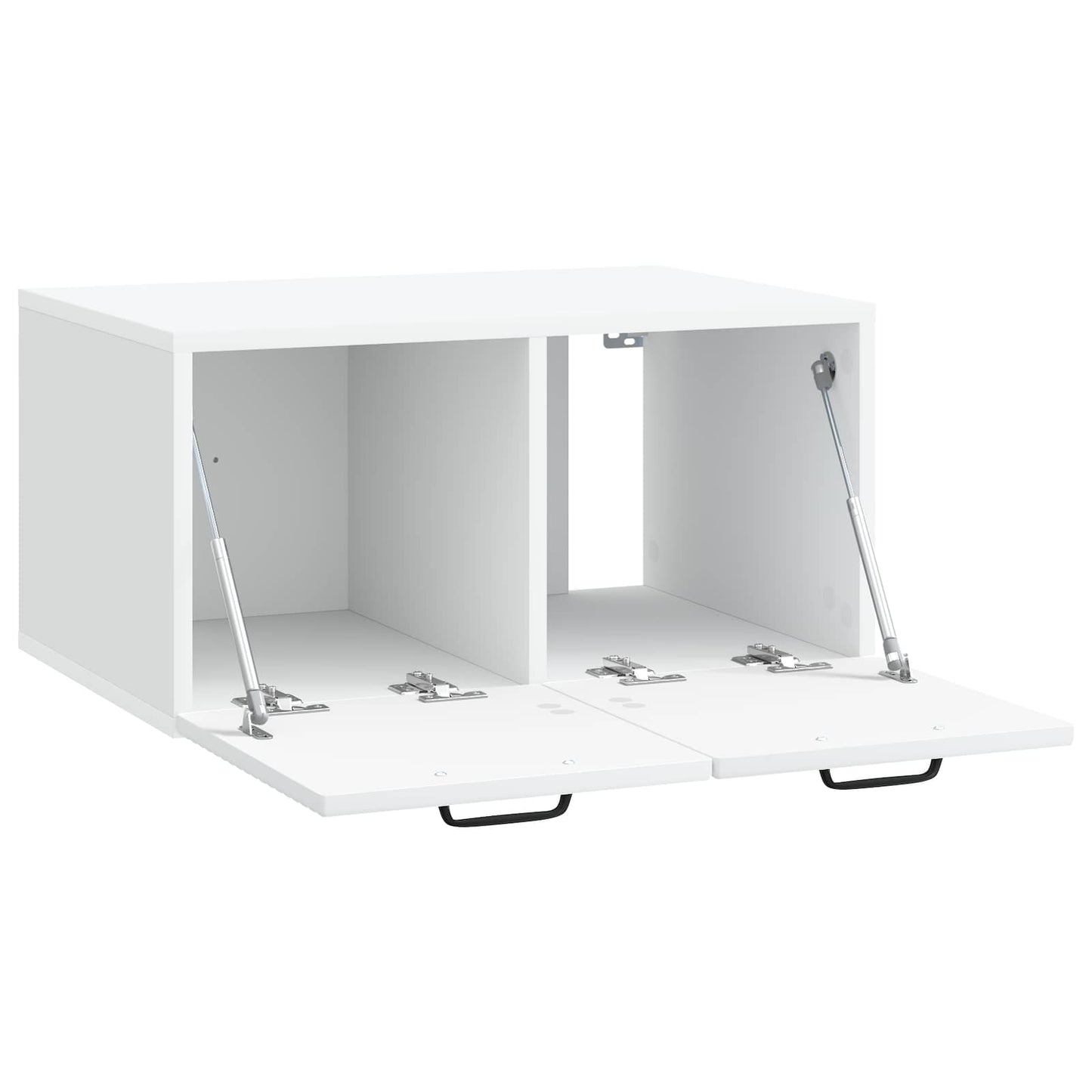 Væghængt TV-skab Hvid 59,5 x 41 x 30 cm Konstrueret træ