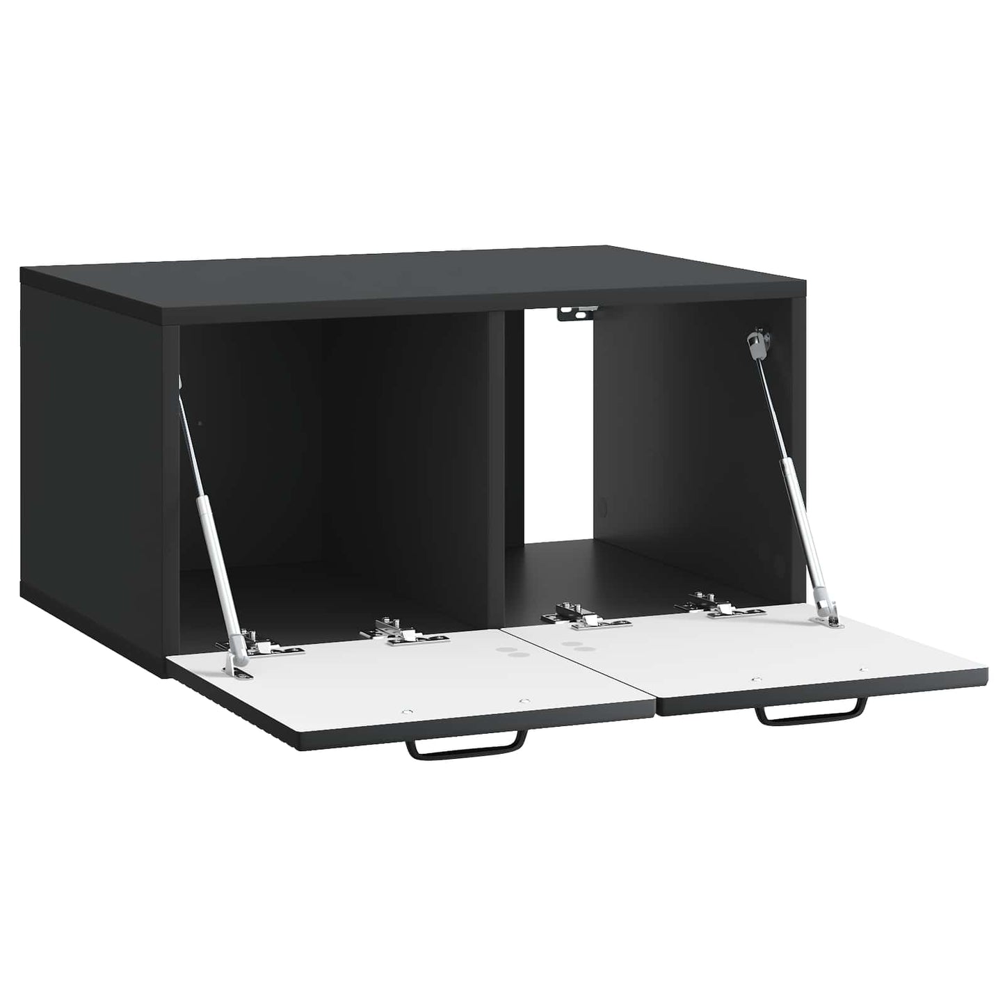 Væghængt TV-skab Sort 59,5 x 41 x 30 cm Konstrueret træ