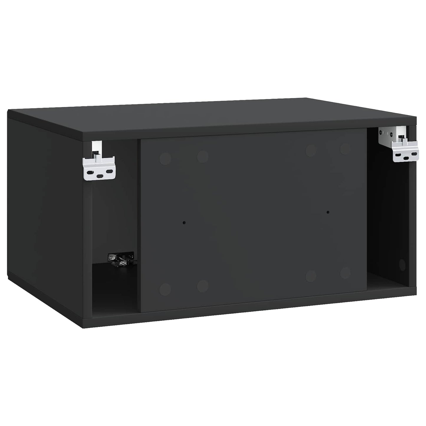 Væghængt TV-skab Sort 59,5 x 41 x 30 cm Konstrueret træ