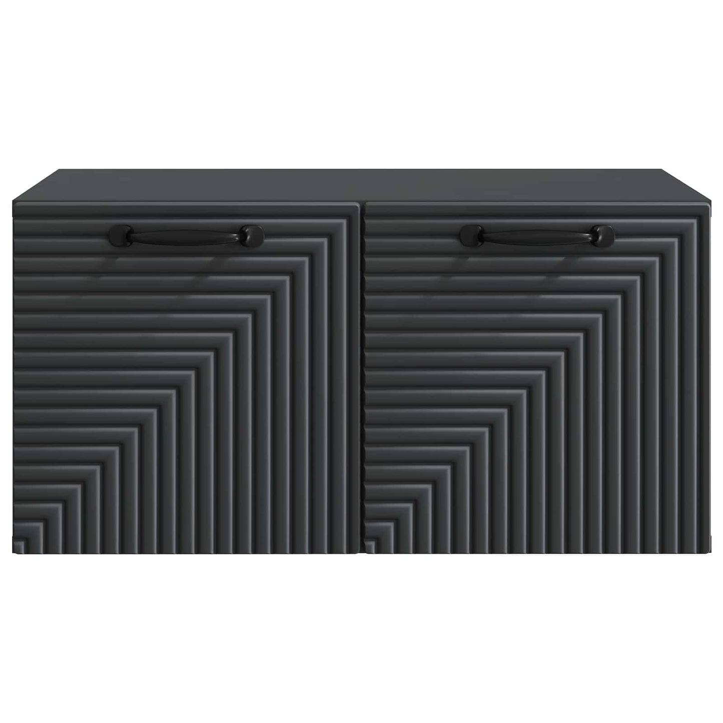 Væghængt TV-skab Sort 59,5 x 41 x 30 cm Konstrueret træ