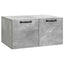 Væghængt TV-skab Betongrå 59,5 x 41 x 30 cm Konstrueret træ