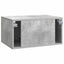Væghængt TV-skab Betongrå 59,5 x 41 x 30 cm Konstrueret træ