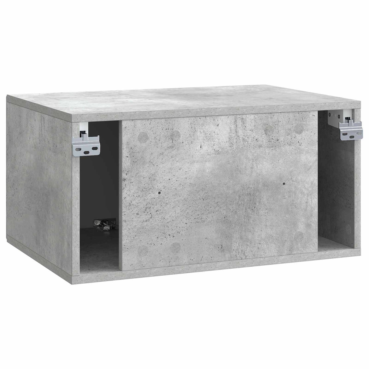 Væghængt TV-skab Betongrå 59,5 x 41 x 30 cm Konstrueret træ