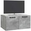 Væghængt TV-skab Betongrå 59,5 x 41 x 30 cm Konstrueret træ