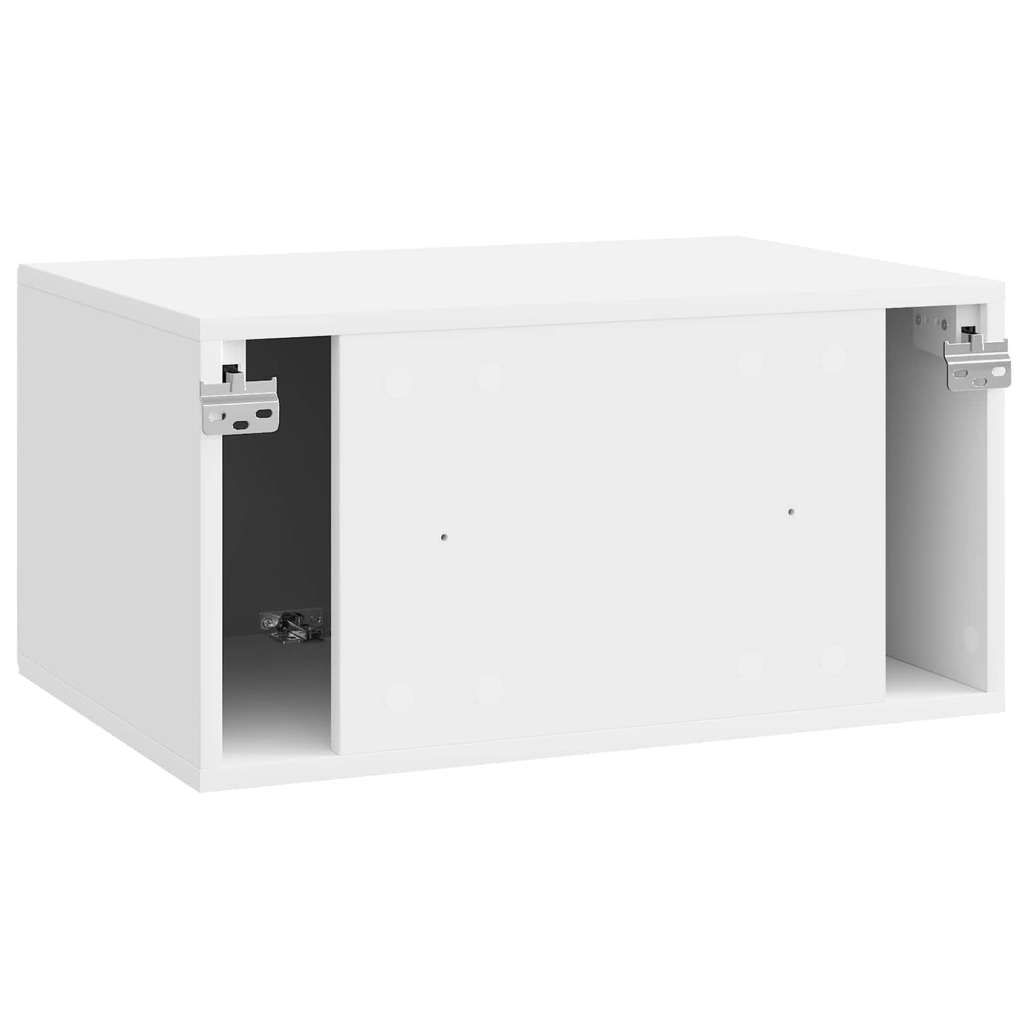 Væghængt TV-skab Vægmonteret Hvid højglans 59,5 x 41 x 30 cm