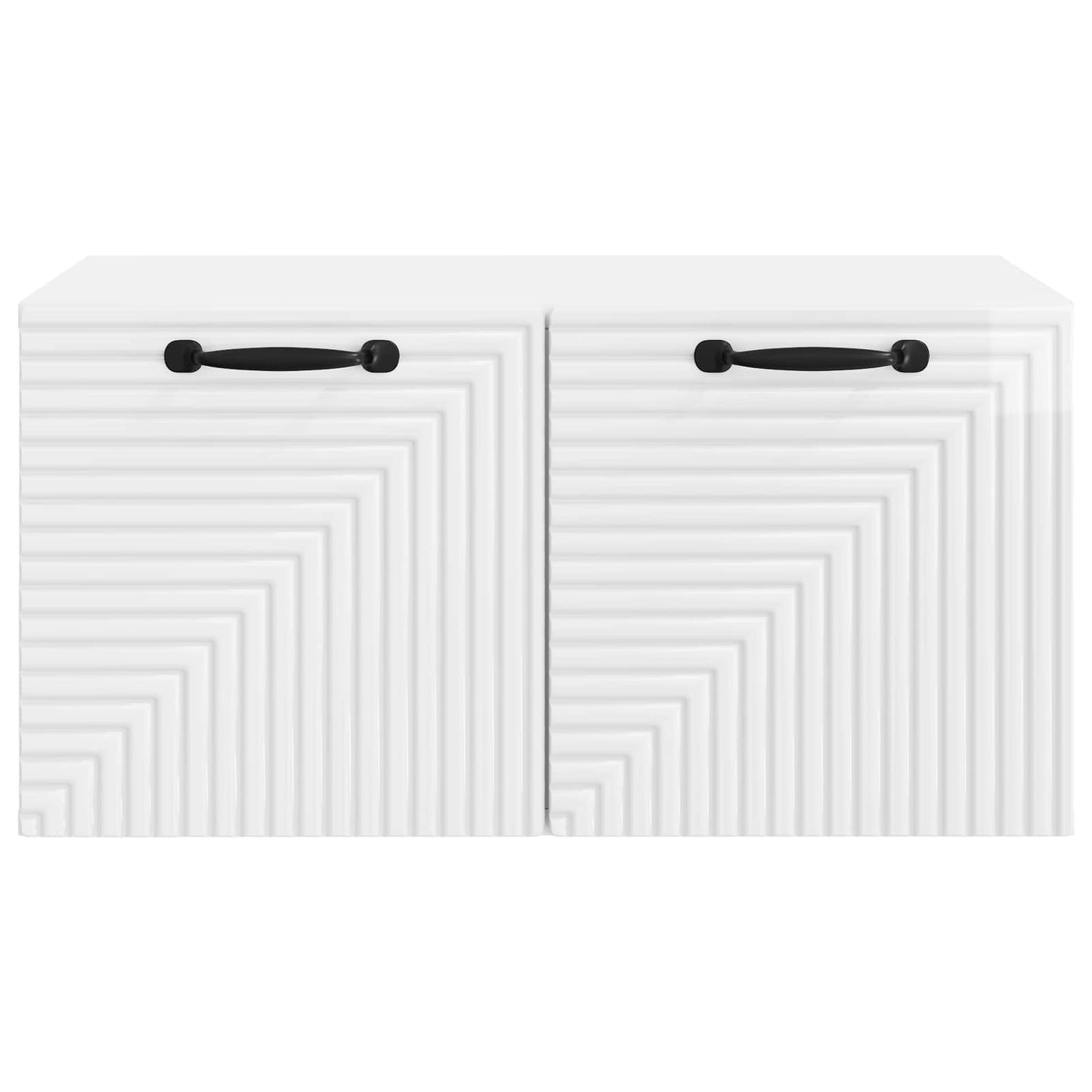 Væghængt TV-skab Vægmonteret Hvid højglans 59,5 x 41 x 30 cm