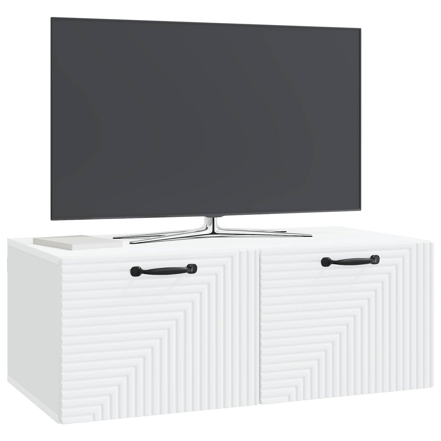 Væghængt TV-skab Hvid 78,5 x 41 x 30 cm Konstrueret træ