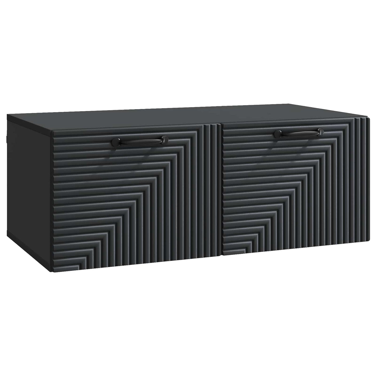 Væghængt TV-skab Sort 78,5 x 41 x 30 cm Konstrueret træ