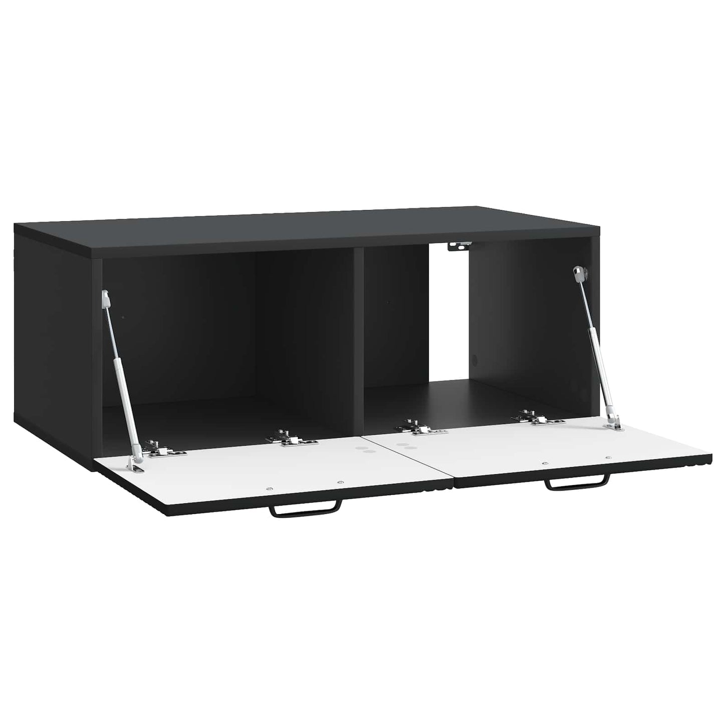 Væghængt TV-skab Sort 78,5 x 41 x 30 cm Konstrueret træ