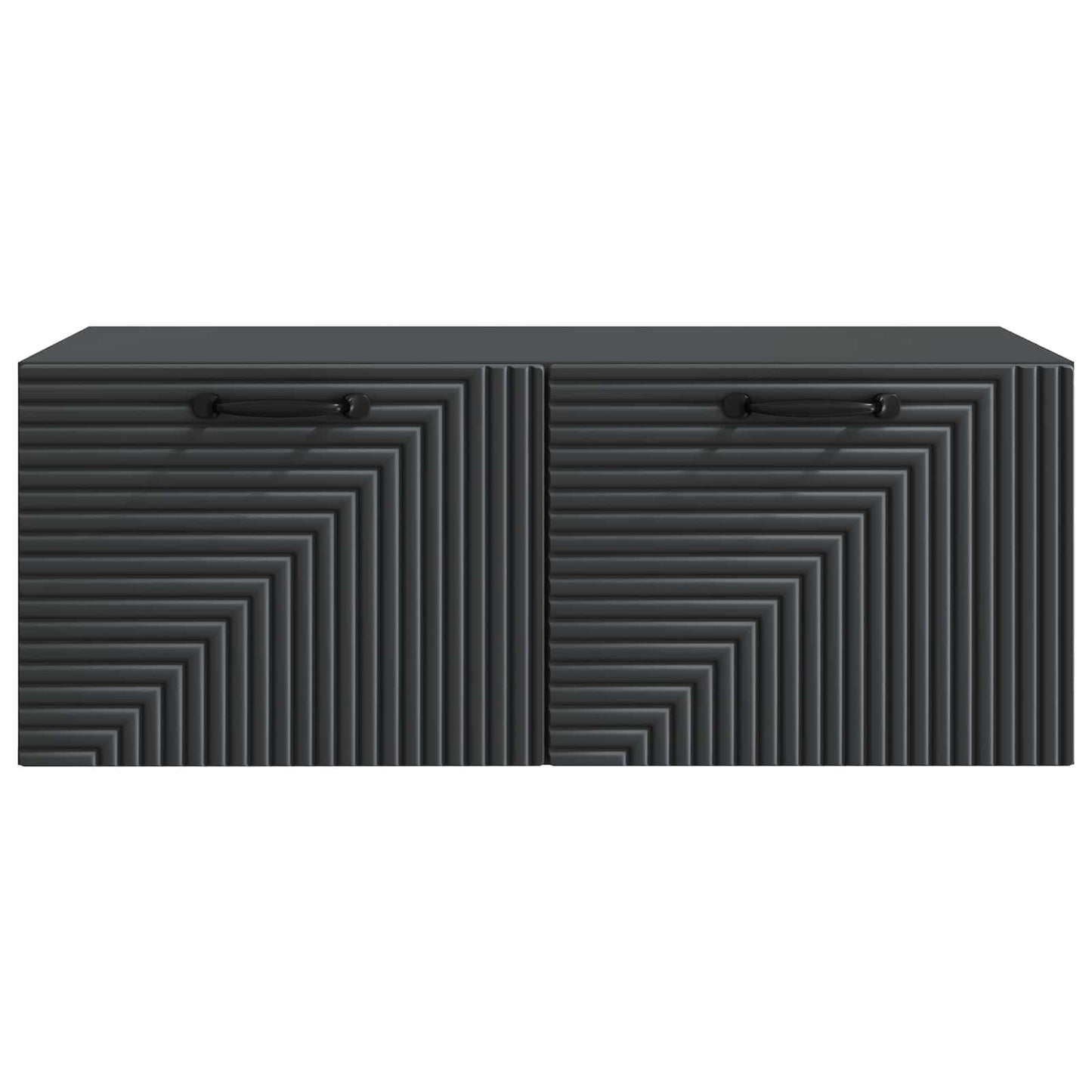 Væghængt TV-skab Sort 78,5 x 41 x 30 cm Konstrueret træ