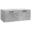 Væghængt TV-skab Betongrå 78,5 x 41 x 30 cm Konstrueret træ