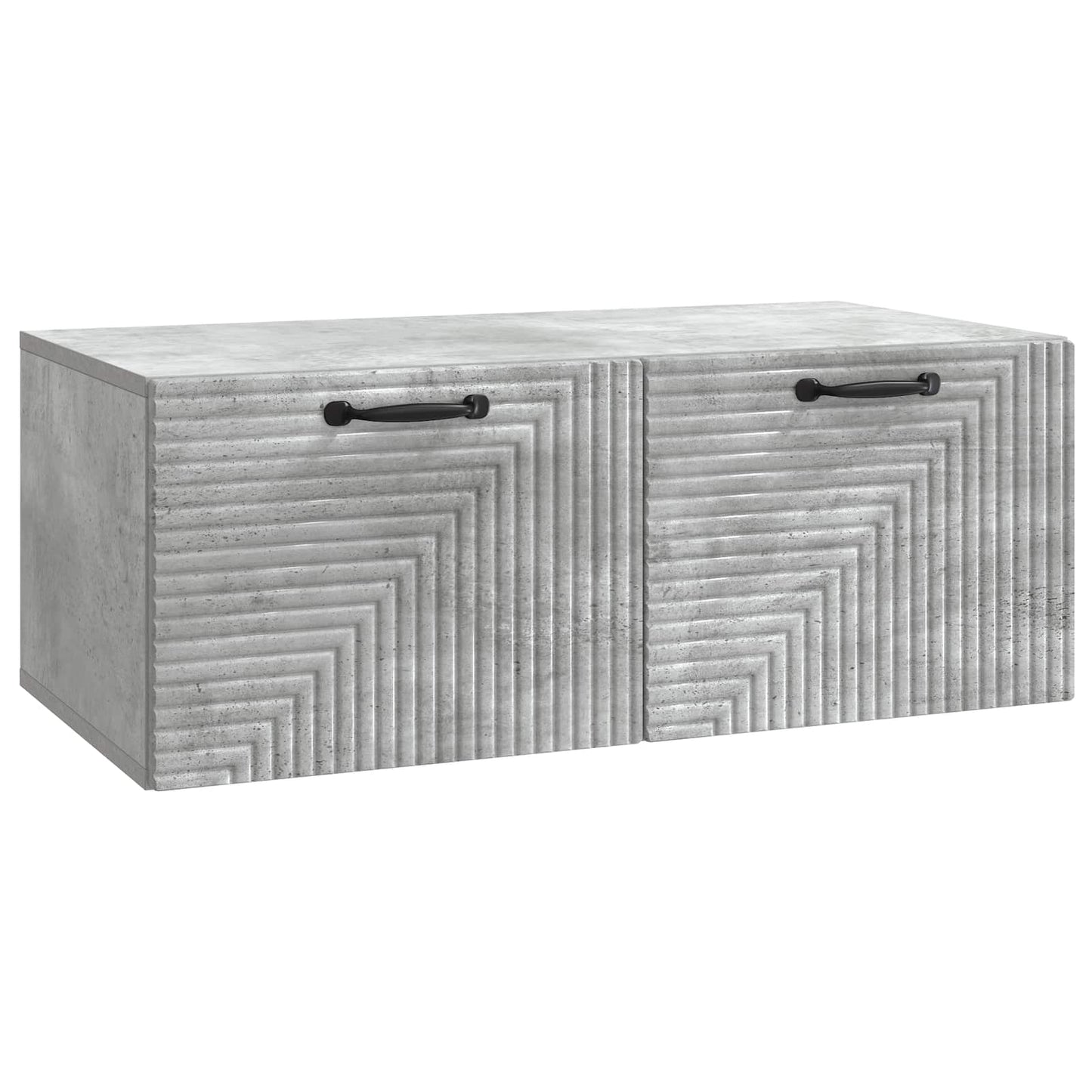 Væghængt TV-skab Betongrå 78,5 x 41 x 30 cm Konstrueret træ
