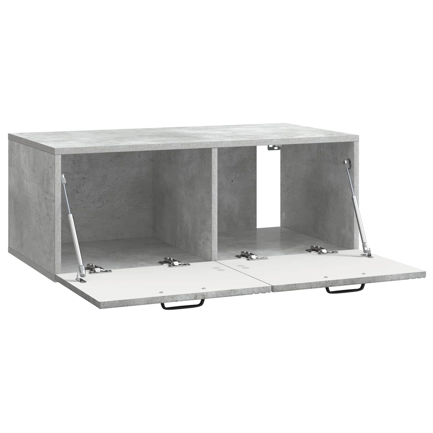 Væghængt TV-skab Betongrå 78,5 x 41 x 30 cm Konstrueret træ