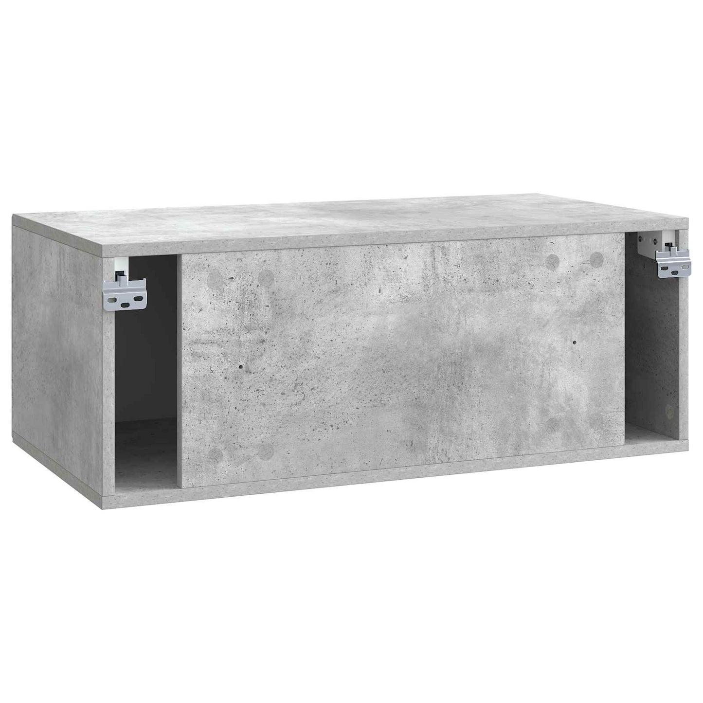 Væghængt TV-skab Betongrå 78,5 x 41 x 30 cm Konstrueret træ