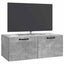 Væghængt TV-skab Betongrå 78,5 x 41 x 30 cm Konstrueret træ