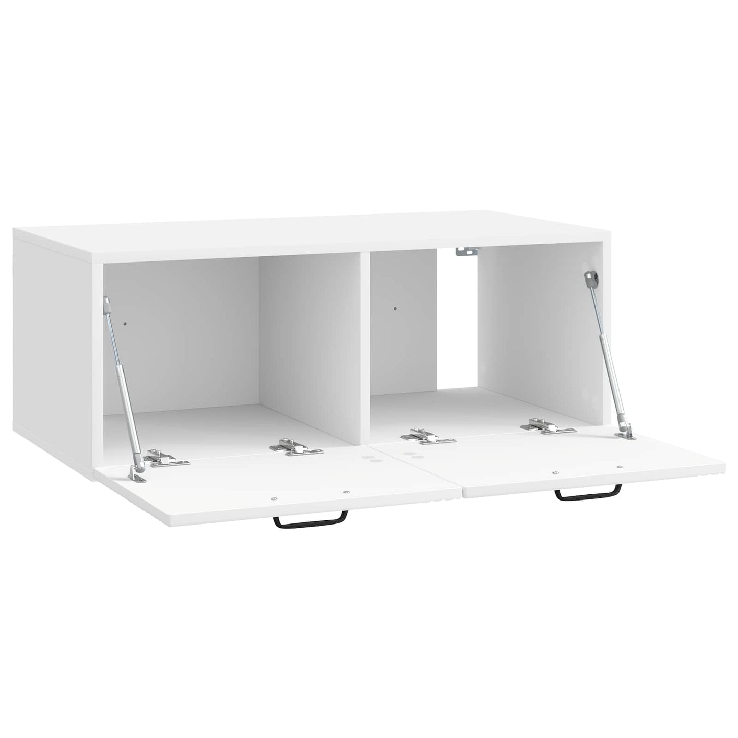 Væghængt TV-skab Vægmonteret Hvid højglans 78,5 x 41 x 30 cm