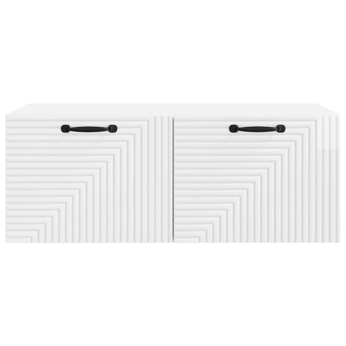 Væghængt TV-skab Vægmonteret Hvid højglans 78,5 x 41 x 30 cm