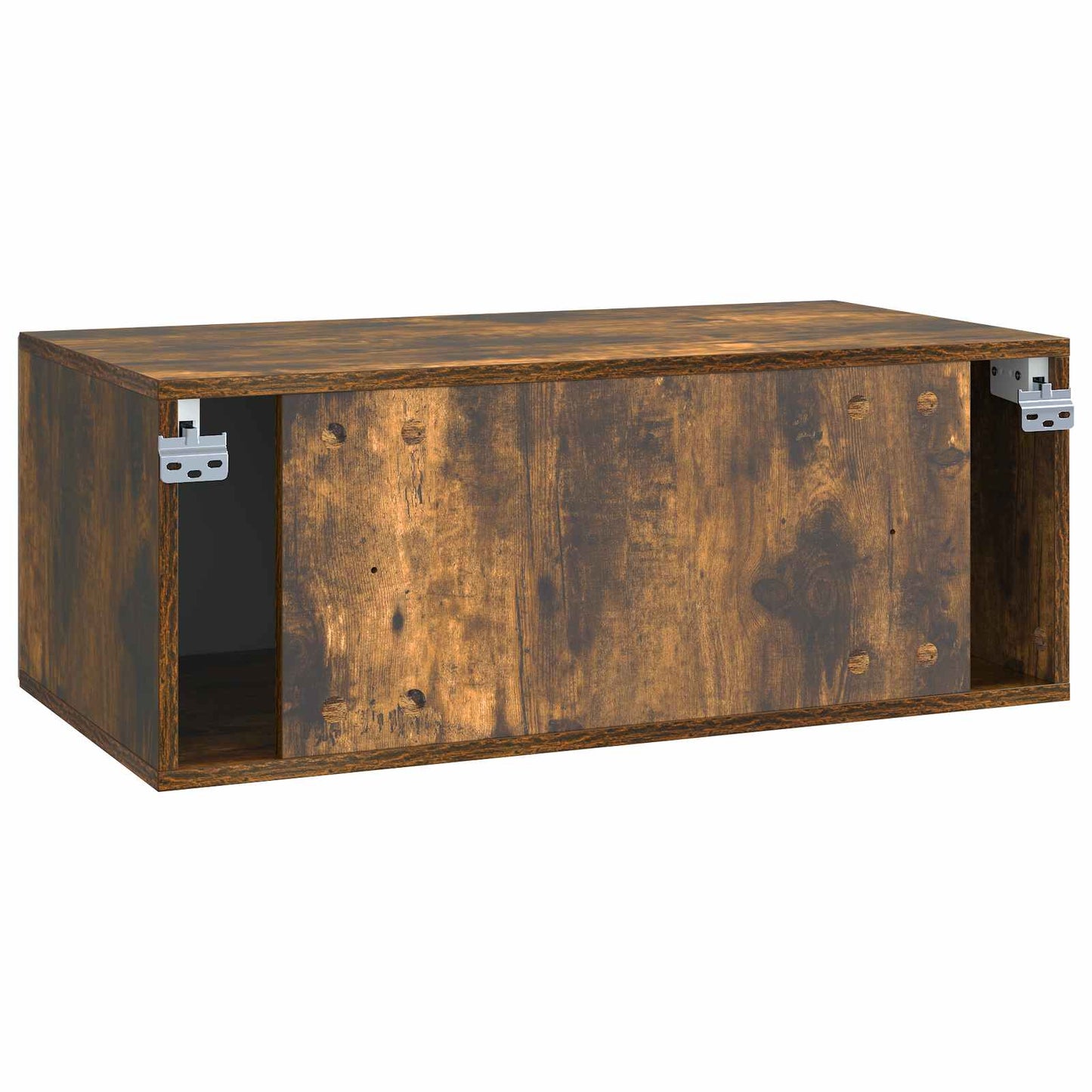 Væghængt TV-skab Røget eg 78,5 x 41 x 30 cm Konstrueret træ