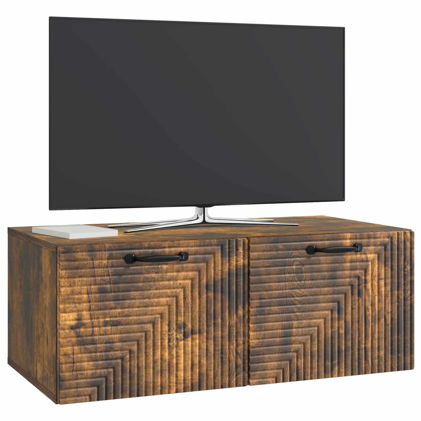 Væghængt TV-skab Røget eg 78,5 x 41 x 30 cm Konstrueret træ