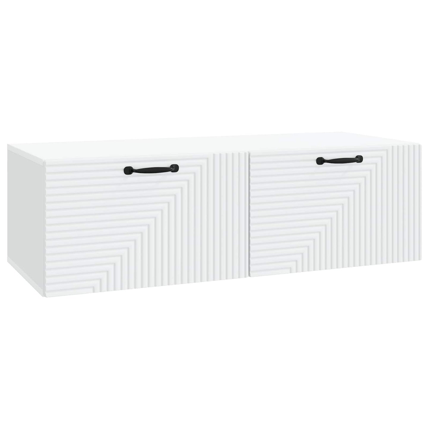 Væghængt TV-skab Hvid 98 x 41 x 30 cm Konstrueret træ