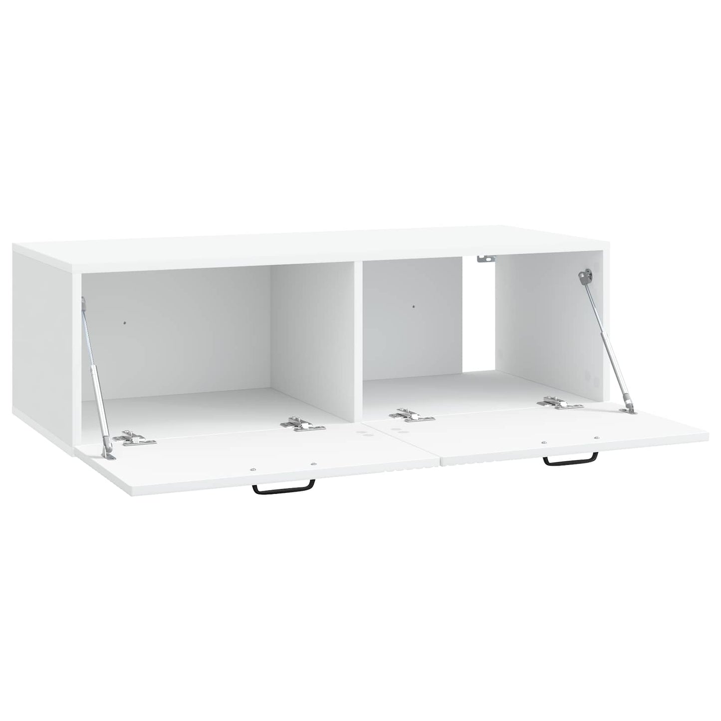 Væghængt TV-skab Hvid 98 x 41 x 30 cm Konstrueret træ
