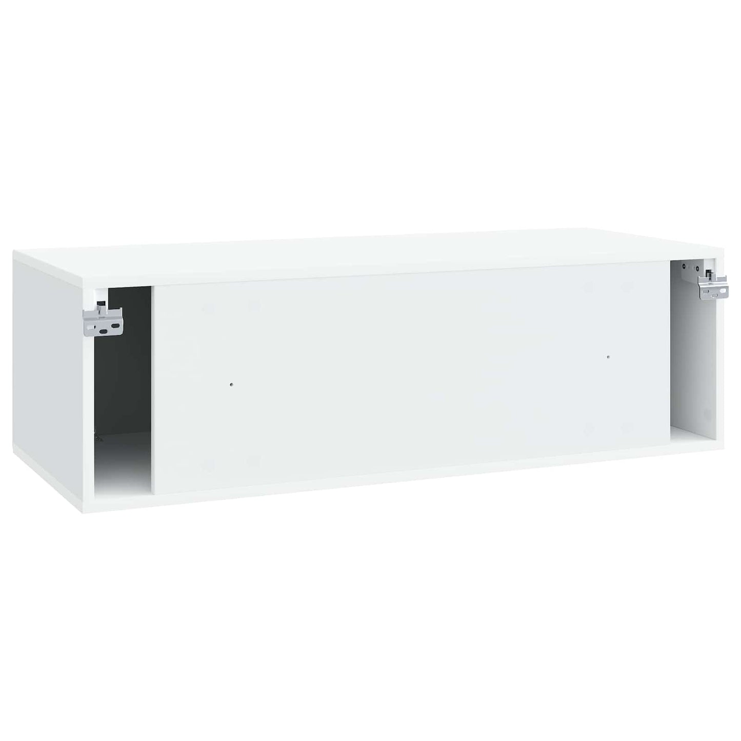 Væghængt TV-skab Hvid 98 x 41 x 30 cm Konstrueret træ