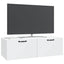 Væghængt TV-skab Hvid 98 x 41 x 30 cm Konstrueret træ