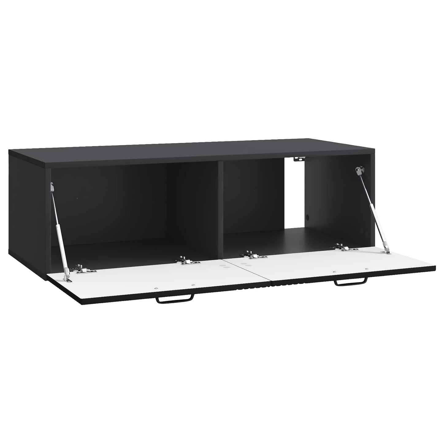 Væghængt TV-skab Sort 98 x 41 x 30 cm Konstrueret træ