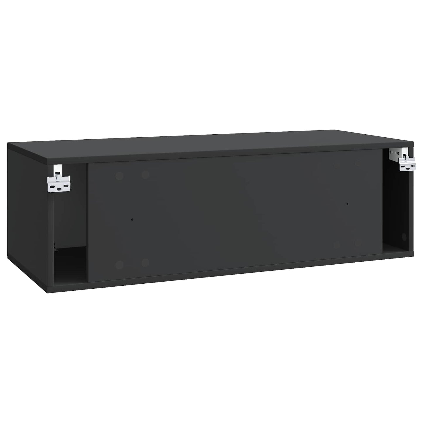 Væghængt TV-skab Sort 98 x 41 x 30 cm Konstrueret træ
