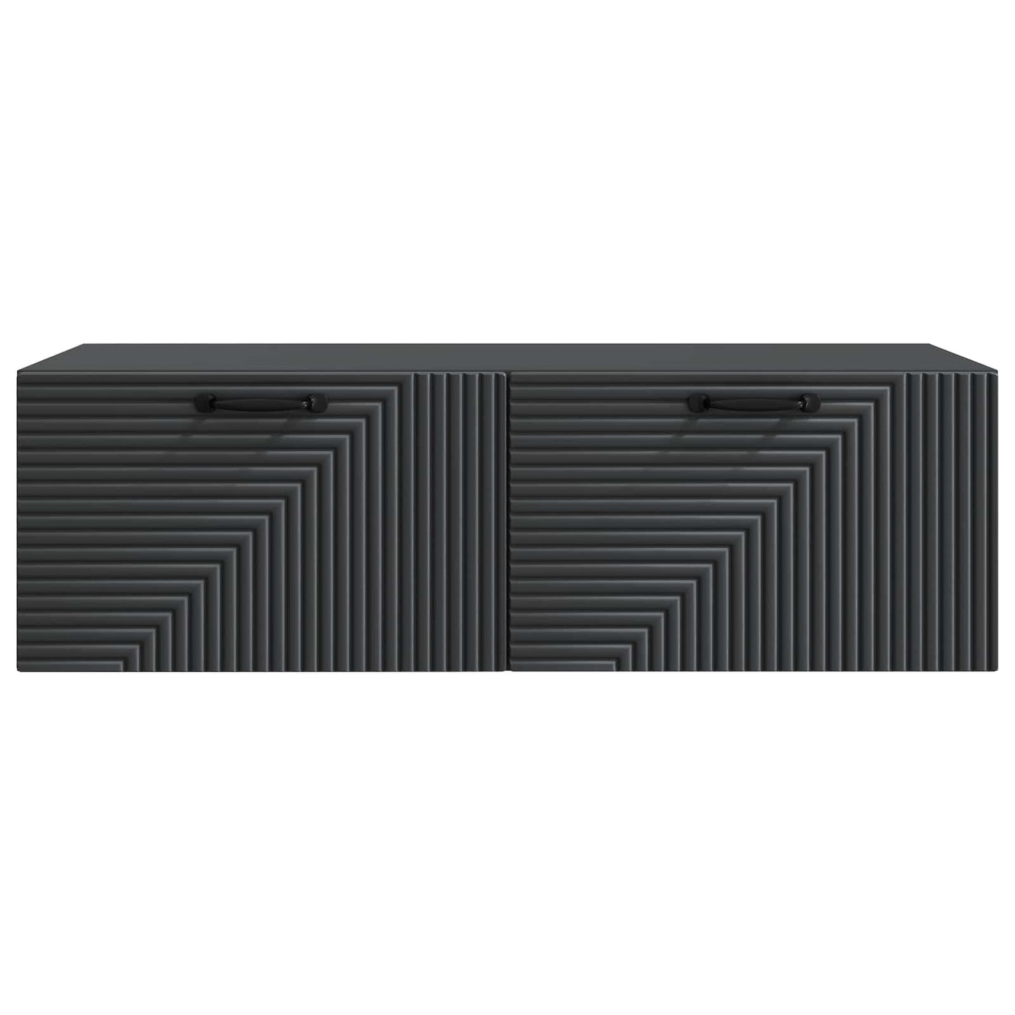 Væghængt TV-skab Sort 98 x 41 x 30 cm Konstrueret træ