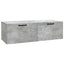Væghængt TV-skab Betongrå 98 x 41 x 30 cm Konstrueret træ