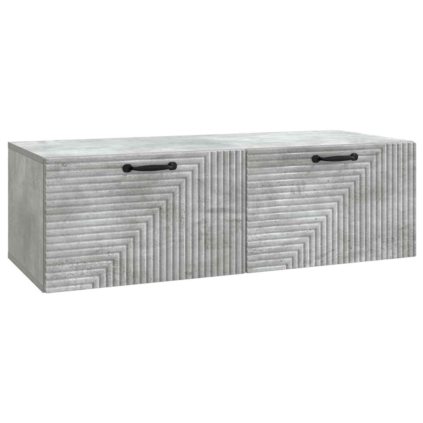 Væghængt TV-skab Betongrå 98 x 41 x 30 cm Konstrueret træ