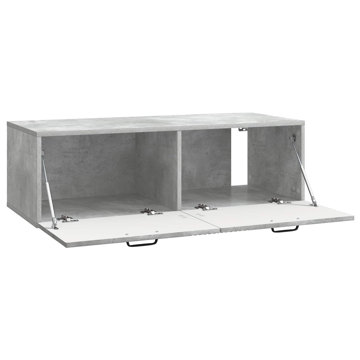 Væghængt TV-skab Betongrå 98 x 41 x 30 cm Konstrueret træ