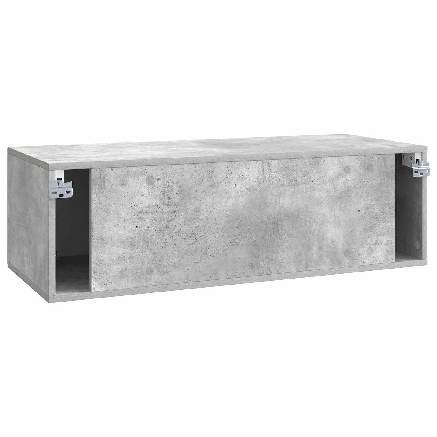 Væghængt TV-skab Betongrå 98 x 41 x 30 cm Konstrueret træ