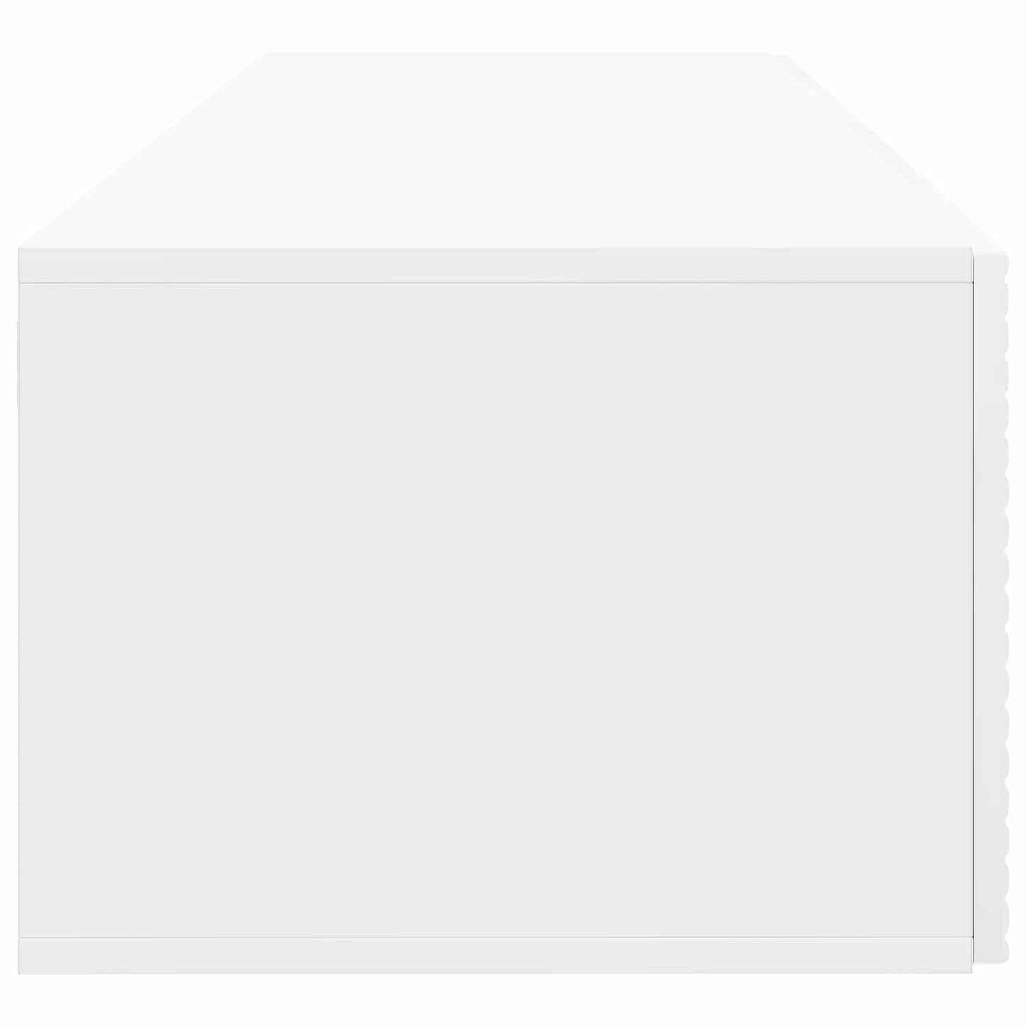 Væghængt TV-skab Hvid højglans 98 x 41 x 30 cm Konstrueret træ