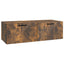 Væghængt TV-skab Røget eg 98 x 41 x 30 cm Konstrueret træ