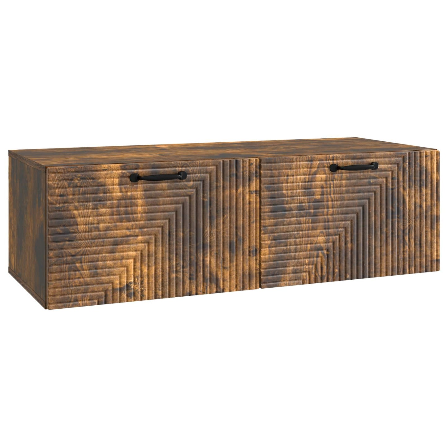 Væghængt TV-skab Røget eg 98 x 41 x 30 cm Konstrueret træ