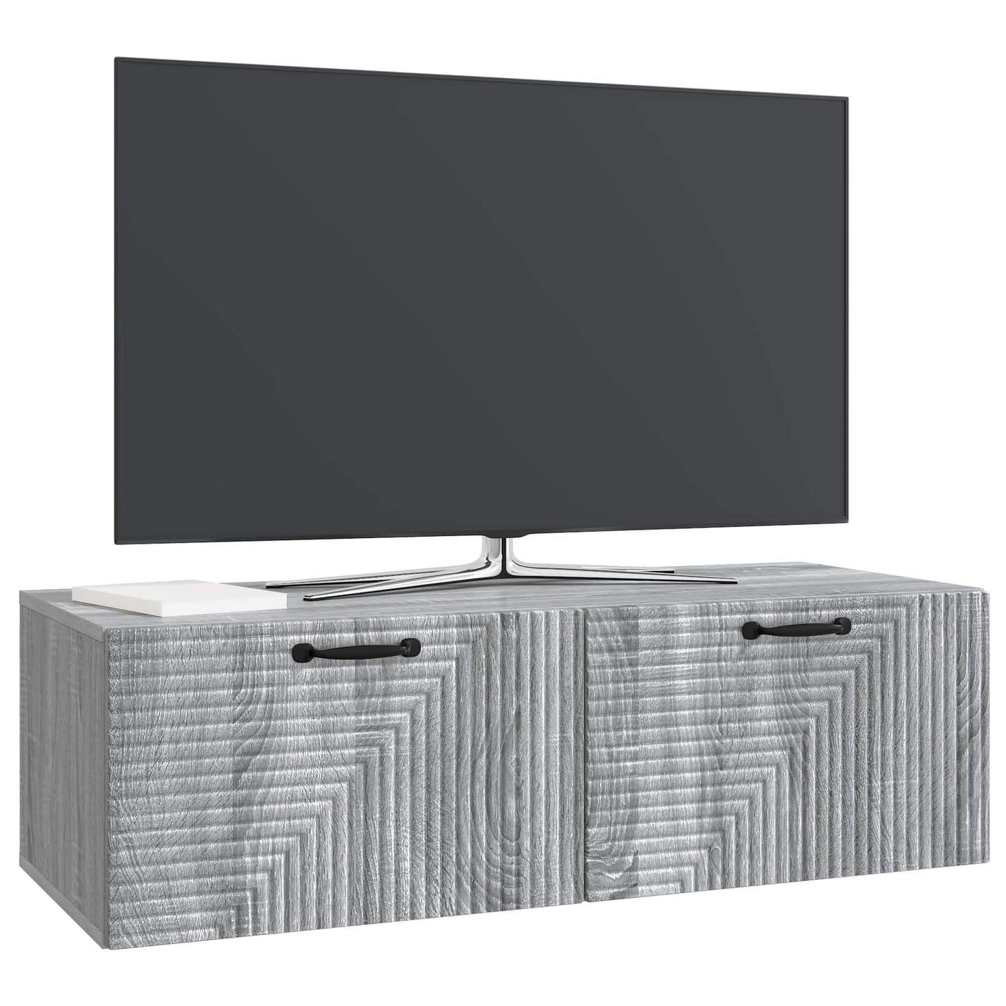 Væghængt TV-skab 98 x 41 x 30 cm Grå sonoma-eg Konstrueret træ