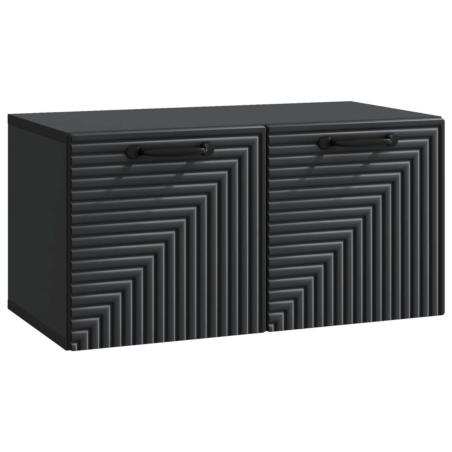 Væghængt TV-skab Sort 59,5 x 31 x 30 cm Konstrueret træ