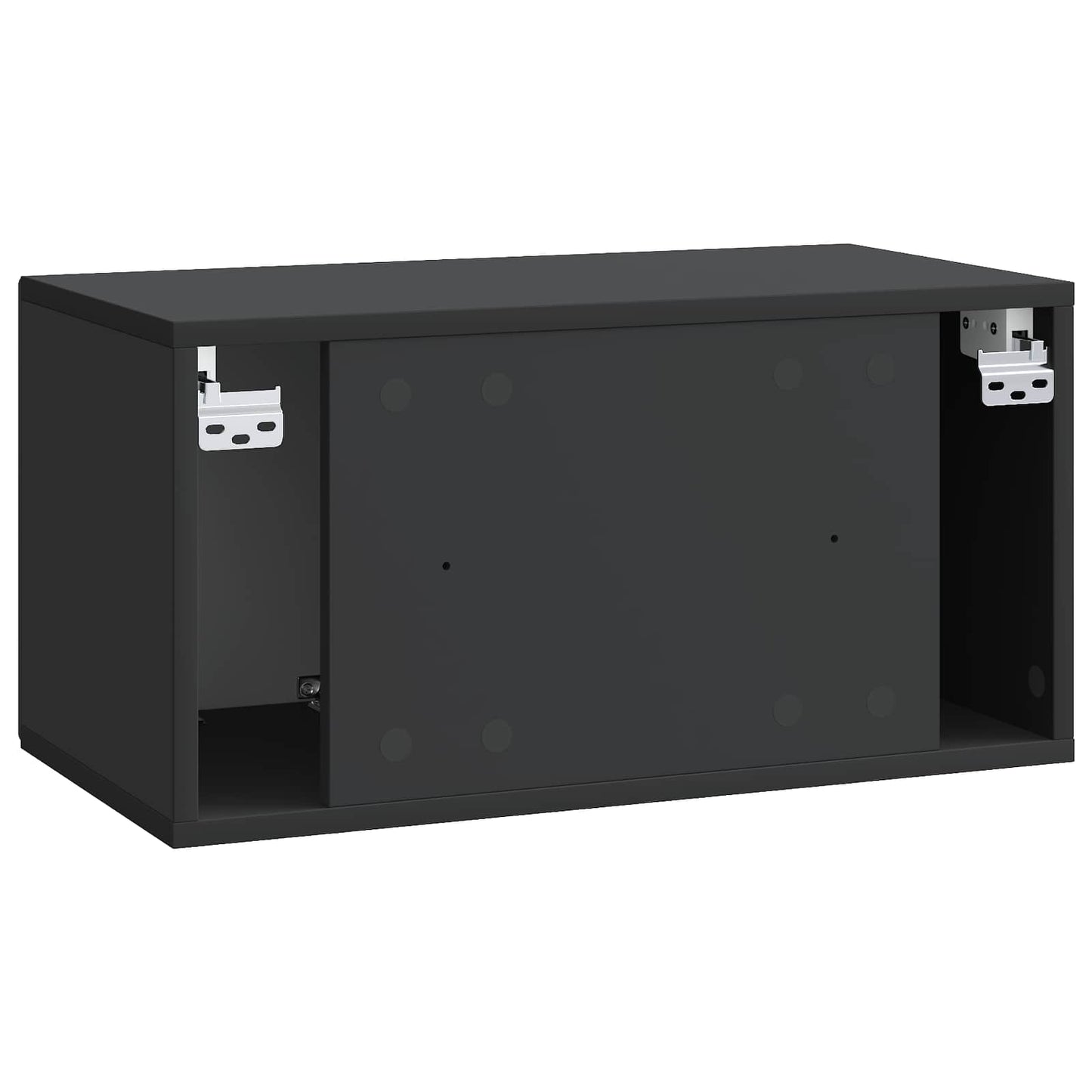 Væghængt TV-skab Sort 59,5 x 31 x 30 cm Konstrueret træ