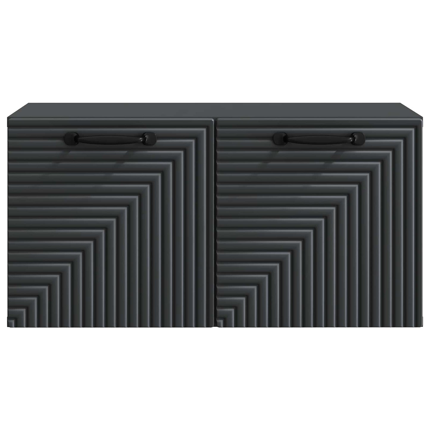 Væghængt TV-skab Sort 59,5 x 31 x 30 cm Konstrueret træ