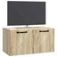 Væghængt TV-skab Sonoma-eg 59,5 x 31 x 30 cm Konstrueret træ