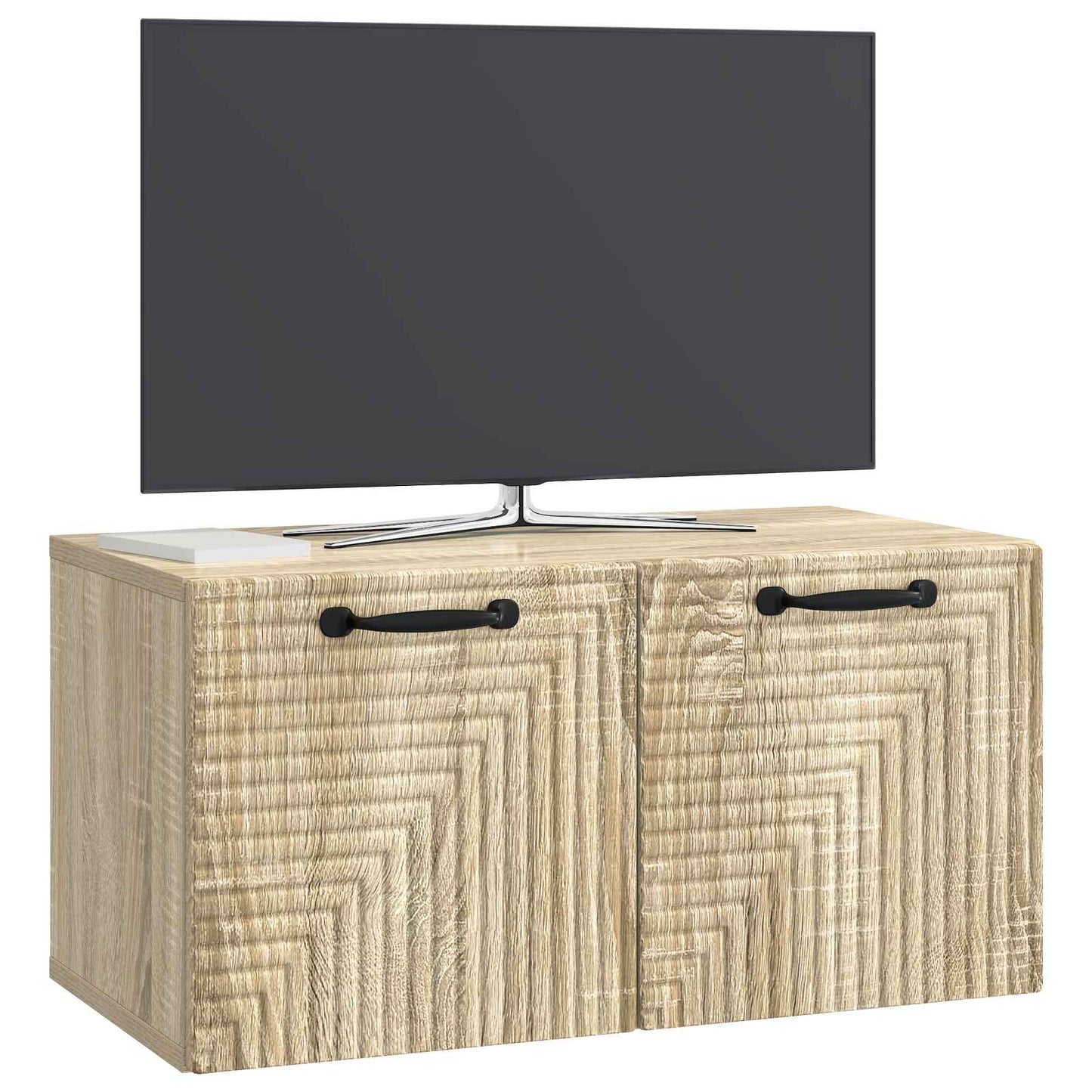 Væghængt TV-skab Sonoma-eg 59,5 x 31 x 30 cm Konstrueret træ