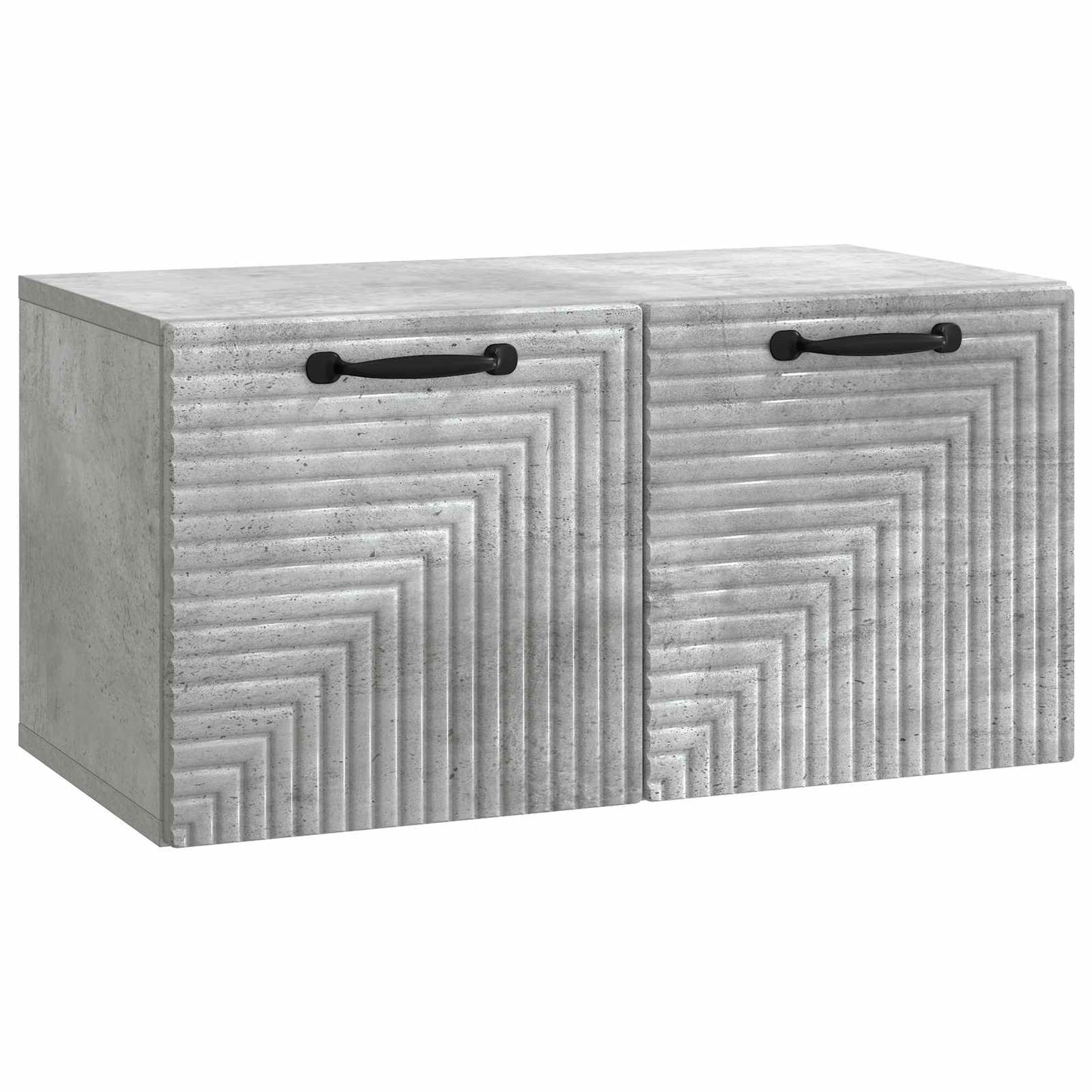 Væghængt TV-skab Betongrå 59,5 x 31 x 30 cm Konstrueret træ