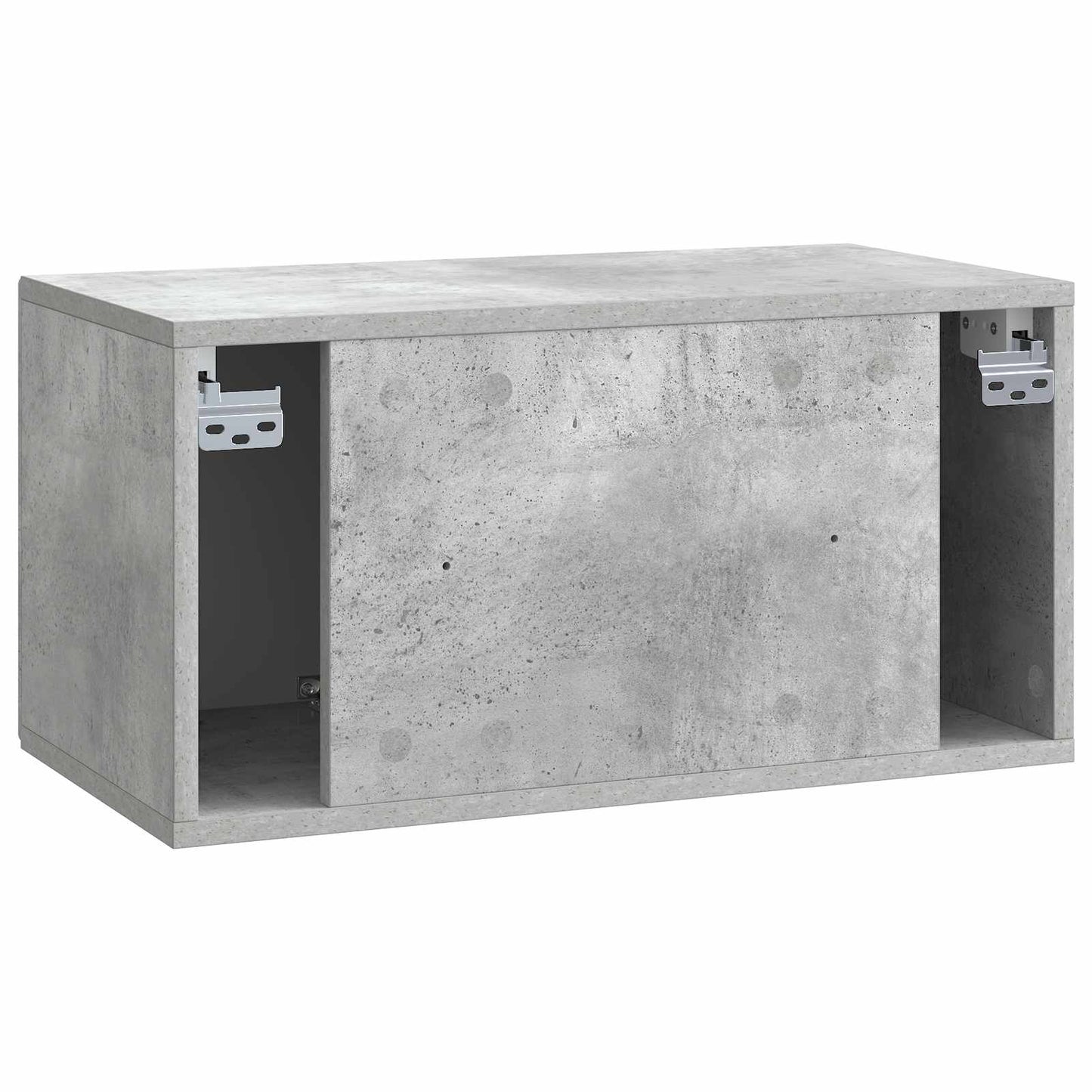 Væghængt TV-skab Betongrå 59,5 x 31 x 30 cm Konstrueret træ