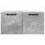 Væghængt TV-skab Betongrå 59,5 x 31 x 30 cm Konstrueret træ