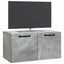 Væghængt TV-skab Betongrå 59,5 x 31 x 30 cm Konstrueret træ