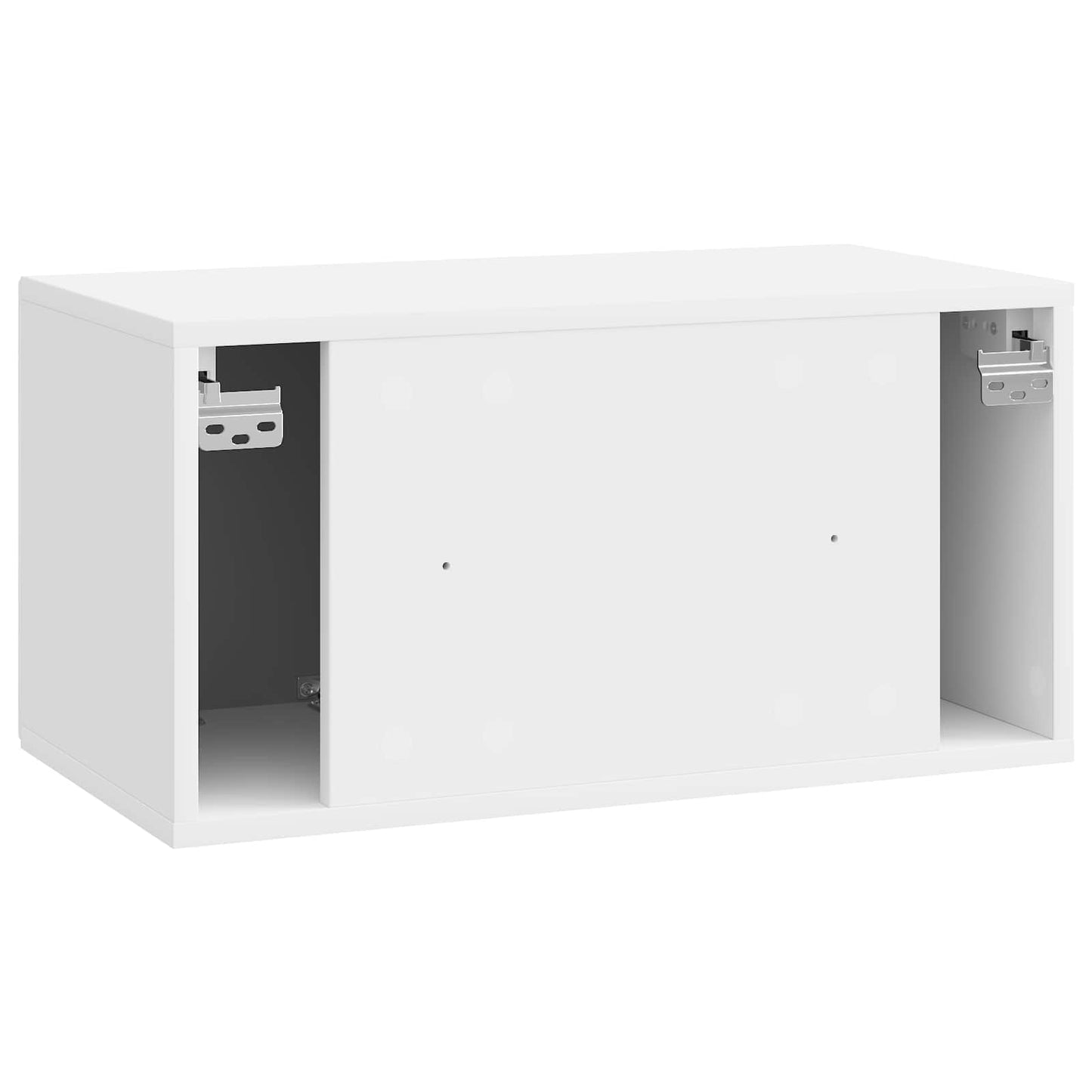 Væghængt TV-skab Vægmonteret Hvid højglans 59,5 x 31 x 30 cm
